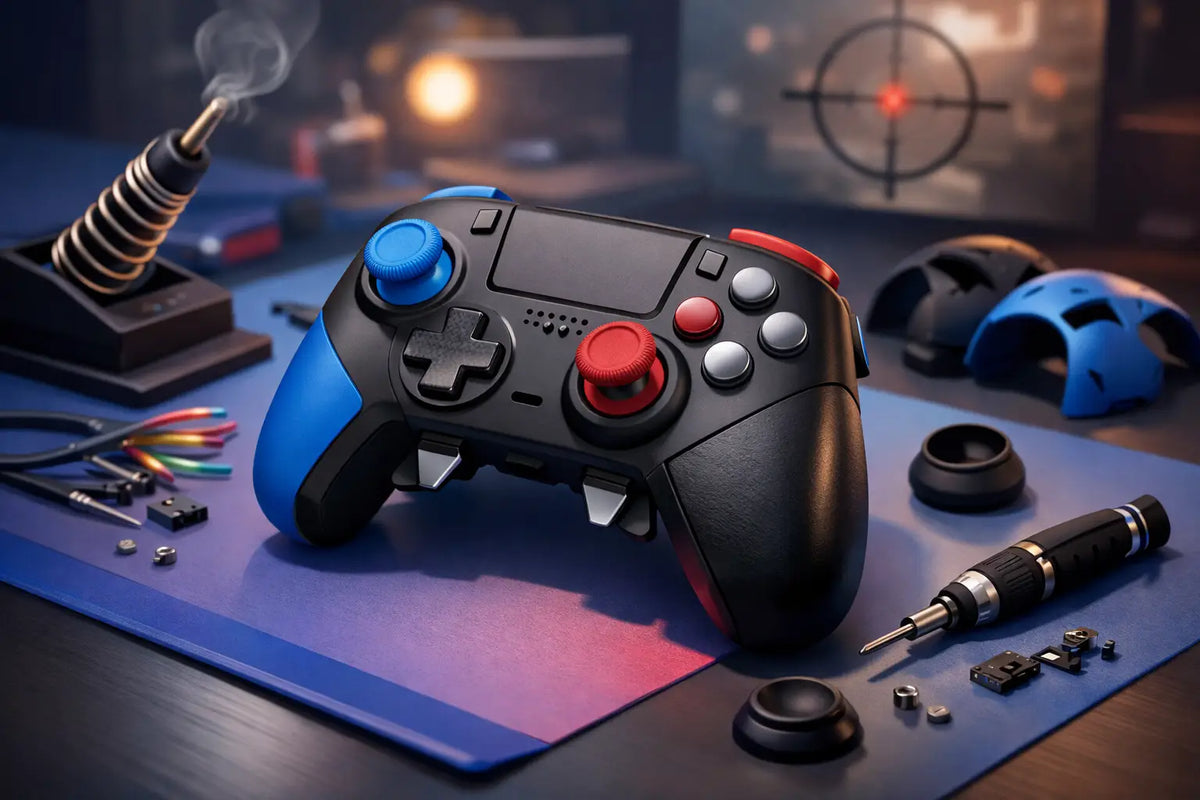 Handgefertigter Gaming Controller für dein Aim