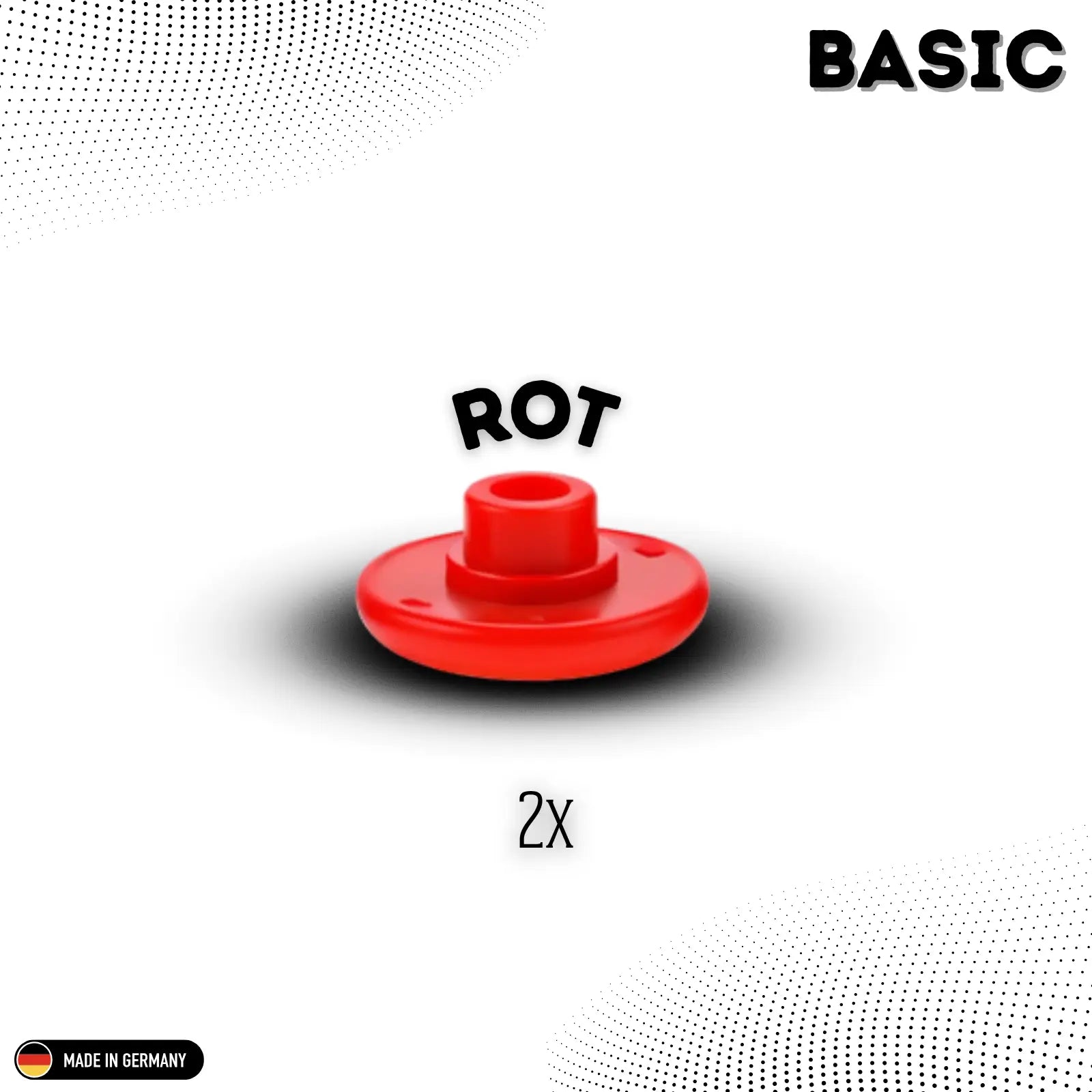 2 stickaufsaetze in rot basic