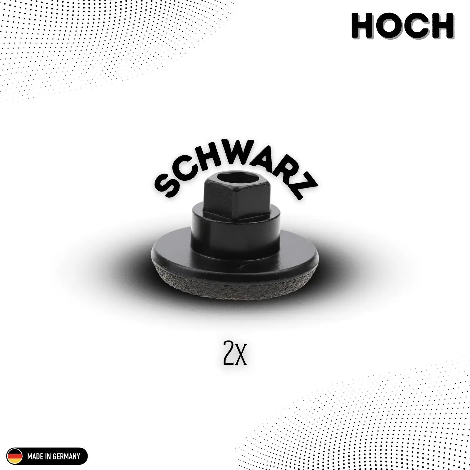 2 stickaufsaetze in schwarz hoch