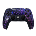 PS5 Custom Controller Amethyst lila kristall Design Vorderansicht
