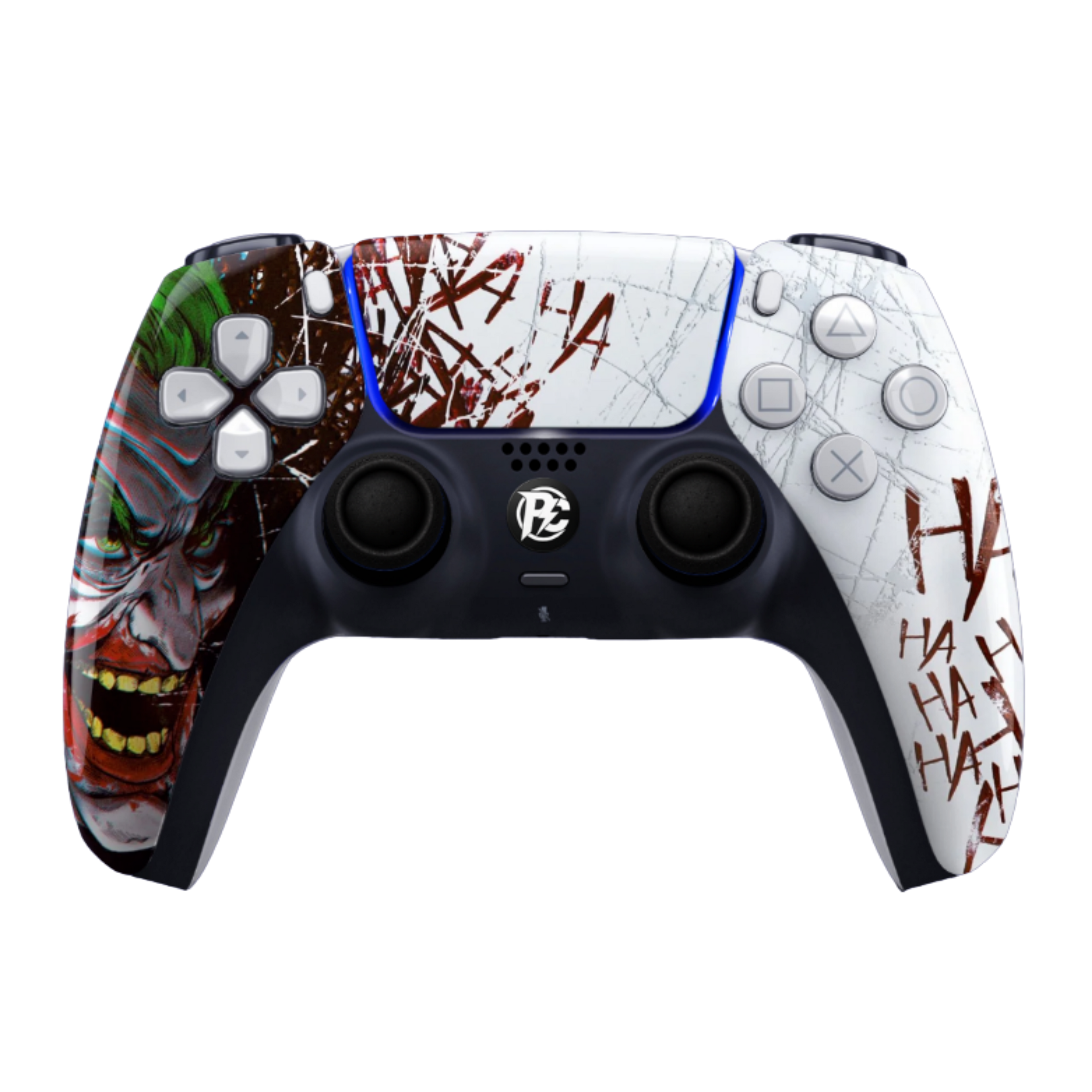 PS5 Custom Controller Joker grün Design Vorderansicht